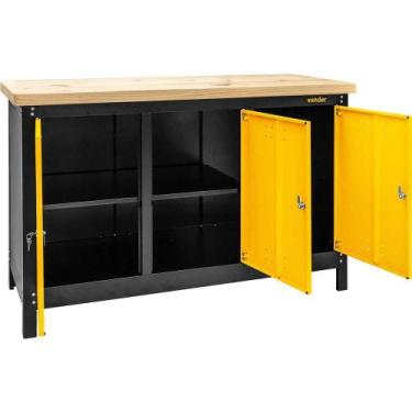 Imagem de Bancada Fechada 150X92X60Cm 600Kgf 3 Portas Vonder