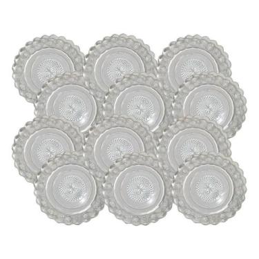 Imagem de Jogo De Pratos Fundos Egípcio 12 Estrela Transparente - Congratulation