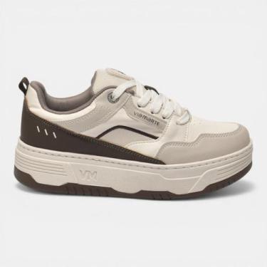 Imagem de Tênis Via Marte Casual Plataforma Off White com Marrom, Marfim, Cinnam