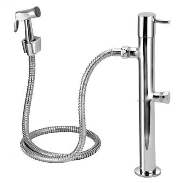 Imagem de Ducha Higiênica Vertical de Piso Completa com Derivação Metal - Modela