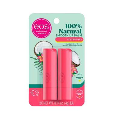 Imagem de Kit EOS Smooth Lip Balm Coconut Milk - Hidratante Labial 2x4g, NULO