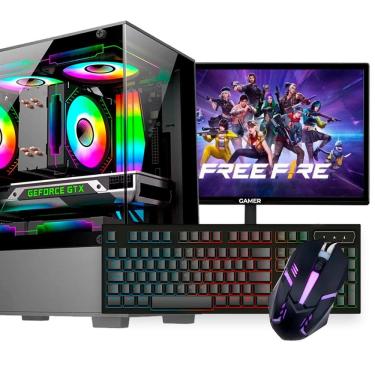 Imagem de Computador Gamer Intel Core I7, RX 580 8GB, 16GB Memória RAM, SSD 480GB + Monitor 19