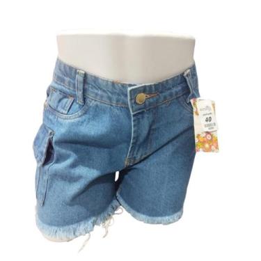 Imagem de Shorts jeans com bolso lateral - Shoptem7 