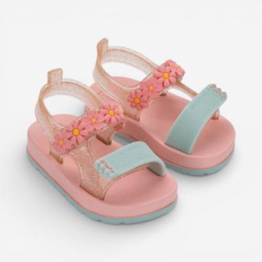 Imagem de Sandália De Bebê Bloom Zaxynina Rosa, Rosa iogurte glitter, 26/27