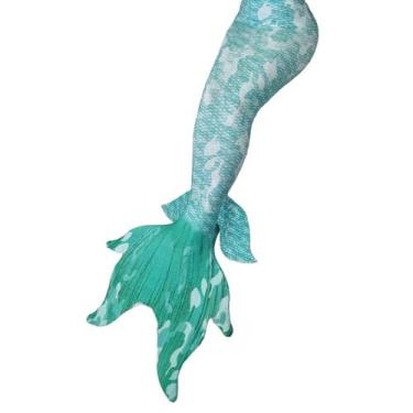Imagem de Cauda Sereia Especial Nadadeira Barbatana Paolla - Sirenita, Verde, G