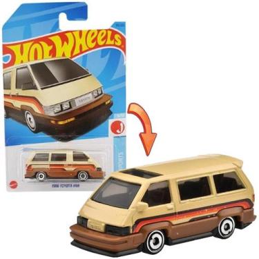 Imagem de Carrinho Hot Wheels 1986 Toyota Van Bege Colecionável Mattel