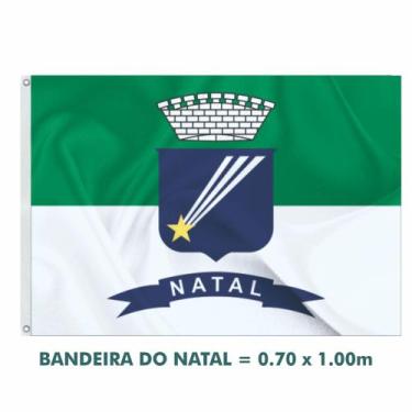Imagem de Bandeira do município do NATAL Padrão Oficial 1,5P (0.70 x 1.00m), Bra