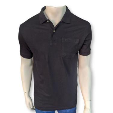 Imagem de Camisa Polo Malha Piquet 1140 com bolso Masculina manga curta ATÉ X3 -