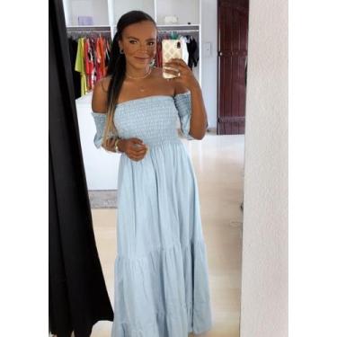 Imagem de Vestido jeans longo - Santa amora