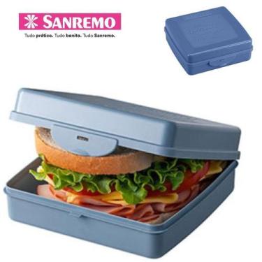 Imagem de Porta Sanduiche Sanduicheira Plastico Sanremo cores, AZUL