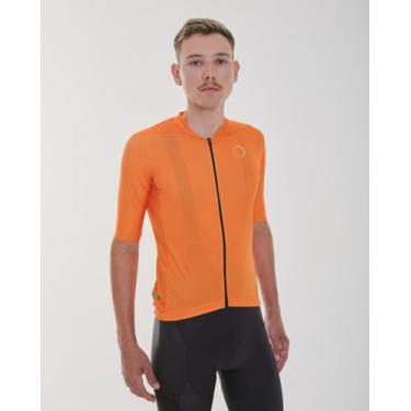 Imagem de Camisa Ciclismo Masculina New Sport Marcio May Laranja, Laranja, 4G