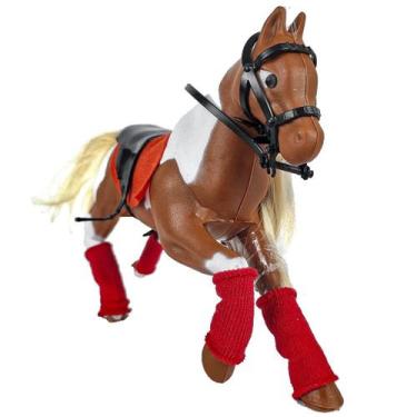 Imagem de Boneco Cavalo Ventania Com Acessórios - Apolo Brinquedos, Marrom