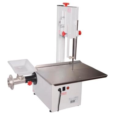 Imagem de Serra Fita 1,87m Mesa Fixa com Moedor e Extrusor Inox 1-2CV Bivolt para Carnes e Massas Bigolar