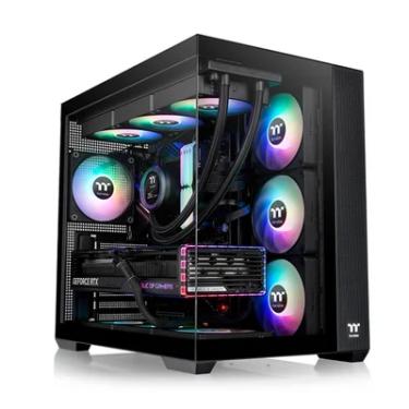 Imagem de Gabinete View 380 Preto Tg ARGB Mid Tower C/4 Fans  Tt - Ca-1z2-00m1wn-00