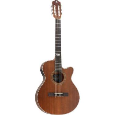 Imagem de Violão Strinberg Elétrico náilon Flat SL200 Mogno
