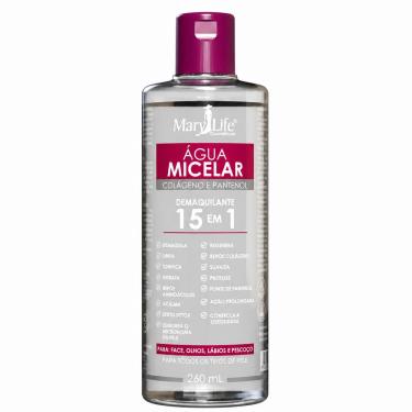 Imagem de Água Micelar Demaquilante Colágeno e Pantenol 15 em 1 260ml Mary Life