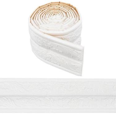 Imagem de Moldura decorativa CRASPIRE 2,3 m branca de espuma flexível