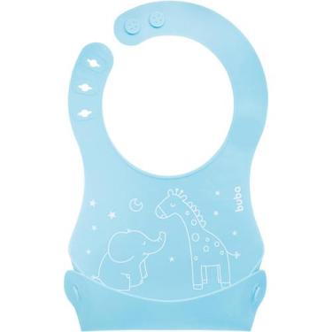 Imagem de Babador de Silicone com Pega Migalhas Azul 14488 - Buba