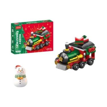 Imagem de Blocos De Montar De Aldeia De Natal: Árvore De Natal, Peças De Encaixe