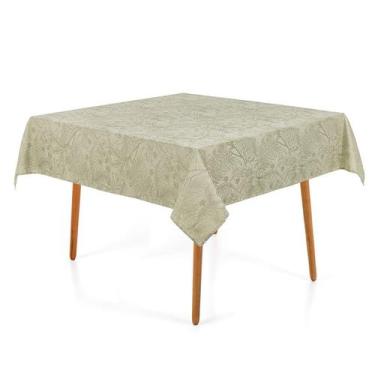 Imagem de Toalha de Mesa Quadrada 8 Lugares Sempre Limpa Aurora Verde Karsten