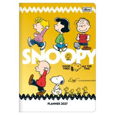 Imagem de Planner mensal 2027 M7 grampeado Snoopy 20 folhas Tilibra Cor:Amarelo,