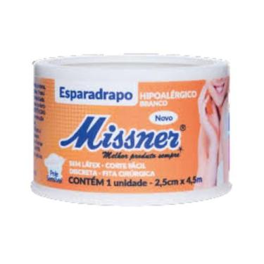 Imagem de Esparadrapo Hipoalergênico Impermeável 2,5cm x 4,5m - Missner