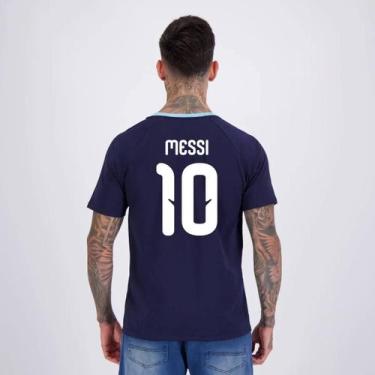 Imagem de Camisa Argentina Ribbon Marinho 10 Messi - Balboa, P