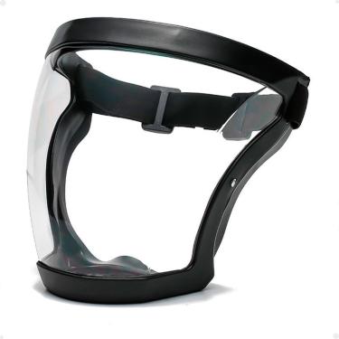 Imagem de Protetor Facial Lorben Antiembaçante Proteção Total com Borda de Silicone Preto com E-BOOK DIGITAL - EB001