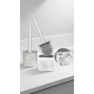 Imagem de Kit 2 Escovas Sanitárias Silicone com Suporte - Congratulations Store