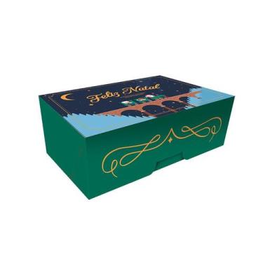 Imagem de Caixa Pettit Presente de Natal Média C/6 Unidades 12x8x4cm Embalagem N