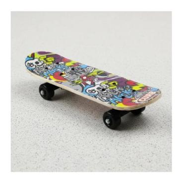 Imagem de Skate Infantil Criança Iniciante 43x13cm Madeira Estampado - SED