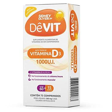 Imagem de Vitamina D3 1000UI Dêvit 75 Comprimidos - Sidney Oliveira