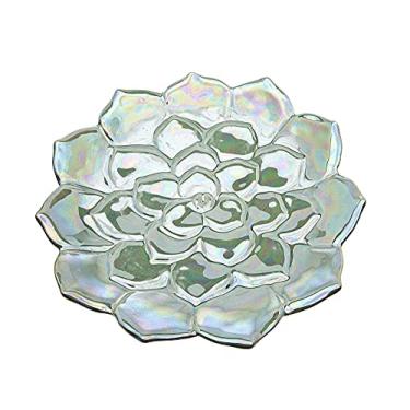 Imagem de Floral Accent Plate Dessert Appetizer Server Decor Pearlized by Godinger