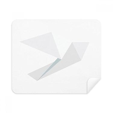 Imagem de Pano de limpeza Origa com estampa de pombo branco, 2 peças, tecido de camurça