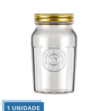 Imagem de Pote Americado Vintage Retro Tampa Biscoito 1L Nadir 1Un