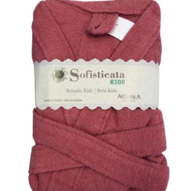Imagem de Roupão Felpudo Infantil Tamanho 8 Atlântica