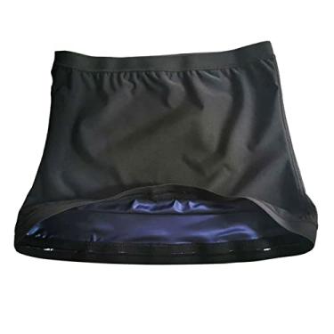 Imagem de Simhoa Camisa masculina feminina colete de suor queimador de gordura sauna terno cintura treinador controle do ventre regata G/GG