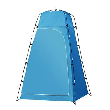 Imagem de acampamento, barracas à prova d'água para acampamento, praia com mudança proteção solar UV, barraca para mochila para acampamento 130x130x210 cm