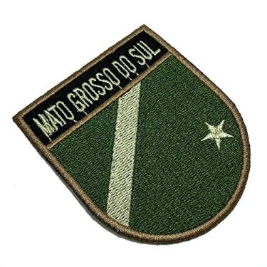 Imagem de BE0011ET03 Bandeira Mato Grosso do Sul Bordado Termo Adesivo