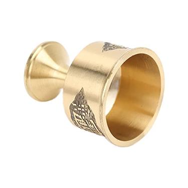 Imagem de Taça de vinho vintage, taça de licor feita à mão copo de cálice de latão puro para decoração de arte e decoração de casa