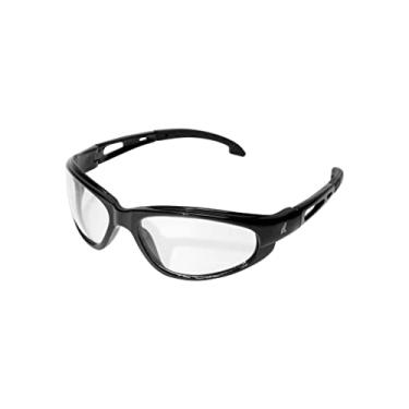 Imagem de Edge Óculos de segurança Eyewear Edge SW111VS Dakura Wrap-Around Anti-Fog/Vapor Shield, Anti-Arranhão, Antiderrapante, UV 400, Grau Militar, Compatível com ANSI/ISEA e MCEPS, 12,8 cm de largura, armação preta/lente transparente