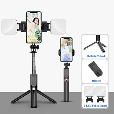 Imagem de Tripé de telefone portátil de liga de alumínio com obturador remoto sem fio compatível com iPhone 14 13 12 11 pro Xs Max Xr X 8 7 6 Plus Android Samsung Smartphone 30 polegadas