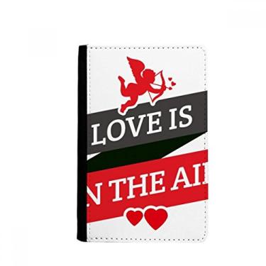 Imagem de Porta-passaporte Dia dos Namorados Love Is In The Air Notecase Burse capa carteira porta-cartão, Multicolor