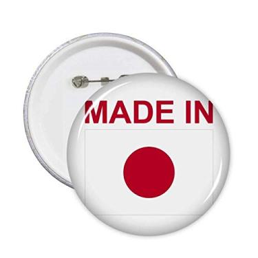 Imagem de Feito no Japão Country Love Alfinetes redondos Emblema Botão Decoração Acessório 5 peças