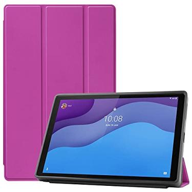 Imagem de Capa protetora para tablet Para a guia Lenovo. M10 HD (2ª Gen) 10.1 2020 Tb- (x306f) Tampa do caso da tabuleta, macia Tpu. Capa de proteção com auto vigília/sono Estojos para Tablet PC (Color : Pu
