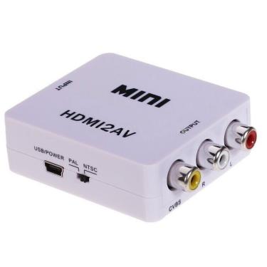 Imagem de Adaptador Conversor Hdmi Para Rca Av Vídeo Tv Lcd Pc Ps3 Dvd