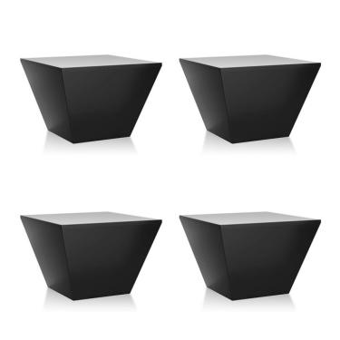 Imagem de Conjunto com 4 Bancos | Banquetas Neo Preto