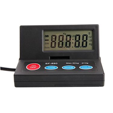 Imagem de balança eletrônica portátil balança comercial de plástico de alta precisão lcd balança eletrônica postal digital 50kg / 1g