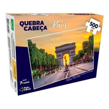 Imagem de Quebra Cabeça Paris 500 Peças - Pais & Filhos 2978