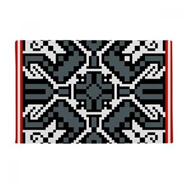 Imagem de DIYthinker Tapete de porta de banheiro com textura cinza estilo rússia